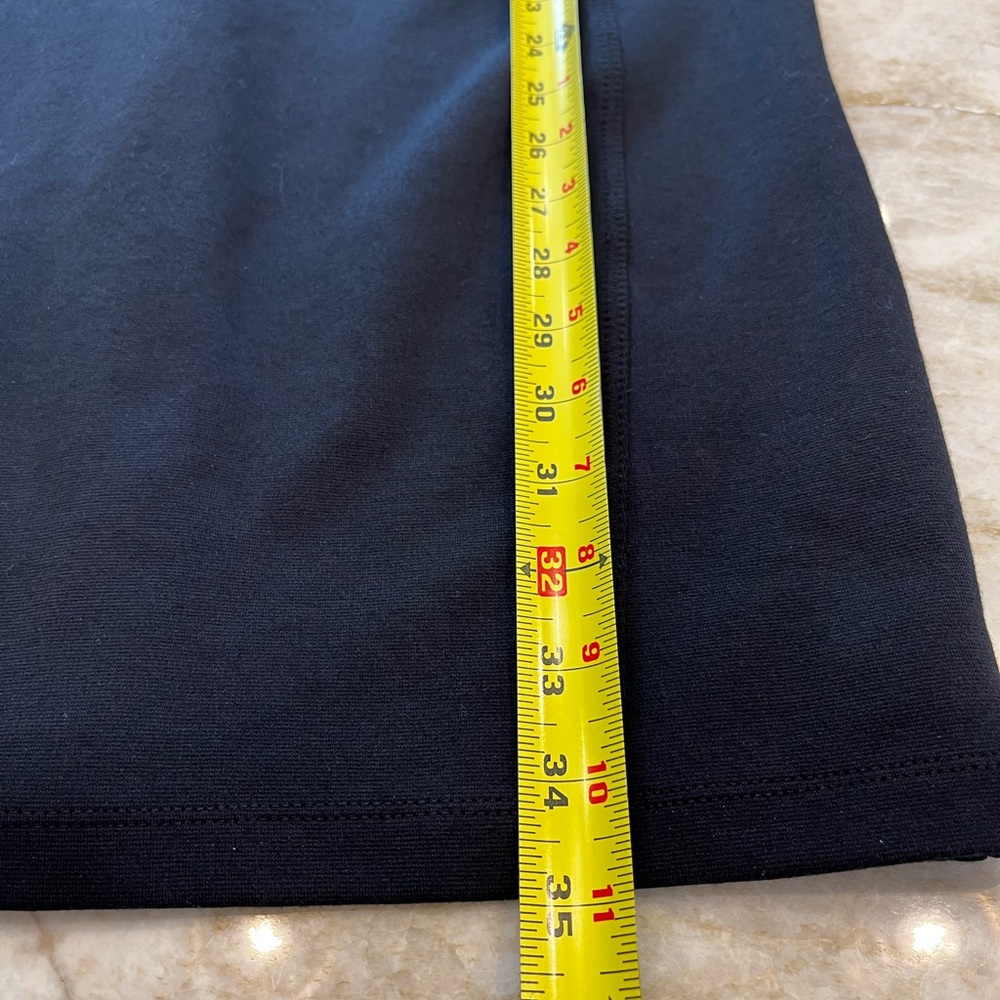 NEW Athleta Illusion Ponte Knit Black Long-Sleeve Dress Small LBD Athleisure - Picture 8 of 12